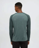 Ten Tree Men's Baker Henley Dark Forest Green Heather Pine Green Heather