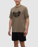 Ten Tree Men's Clay/Meteorite Black Regenerative Lake Life Portal Tshirt