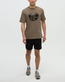 Ten Tree Men's Clay/Meteorite Black Regenerative Lake Life Portal Tshirt