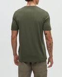 Ten Tree Men's Deep Olive Baker Henley Tshirt