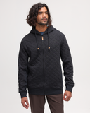 Ten Tree Men's Evans Meteorite Black Heather Full Zip Hoodie
