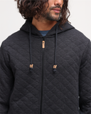 Ten Tree Men's Evans Meteorite Black Heather Full Zip Hoodie