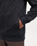 Ten Tree Men's Evans Meteorite Black Heather Full Zip Hoodie