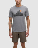 Ten Tree Men's Grey Heather/Meteorite Black Peak Tshirt