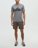 Ten Tree Men's Grey Heather/Meteorite Black Peak Tshirt