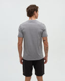 Ten Tree Men's Grey Heather/Meteorite Black Summer Guitar Tshirt