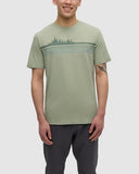 Ten Tree Men's Light Moss/Tidal Teal Retro Treeline Tshirt