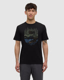 Ten Tree Men's Meteorite Black/Light Moss Getaway Tshirt