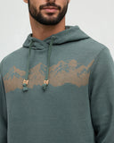 Ten Tree Men's Mountain Range Pine Gree/Hazelnut Hoodie