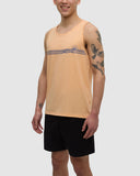 Ten Tree Men's Orange Sherbert Heather/Nightfall Weekend Wave Tank