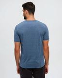 Ten Tree Men's Protect Blue Horizon Heather/Meteorite Black Tshirt