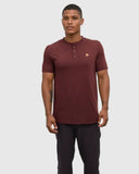 Ten Tree Men's Red Chestnut Baker Henley Tshirt