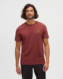 Ten Tree Men's Sasquatch Cottage Red Heather/Mountain Bike Tshirt