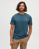 Ten Tree Men's Sasquatch Pacific Teal Heather/Snowmobile Tshirt