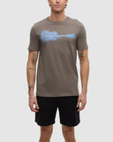 Ten Tree Men's Timber/Lakeside Blue Summer Guitar Tshirt