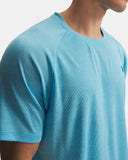 Ten Tree Men's UA Tech Textured Fresco Blue/Black Tshirt