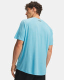 Ten Tree Men's UA Tech Textured Fresco Blue/Black Tshirt