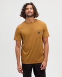 Ten Tree Men's Vintage Mountain Patch Cider/Mountain Tshirt
