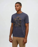 Ten Tree Men's Winter Mountain Tops Midnight Blue Heather/Cider Tshirt