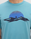 Ten Tree Men's Winter Tracks Alpine Blue/Midnight Blue Tshirt