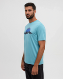 Ten Tree Men's Winter Tracks Alpine Blue/Midnight Blue Tshirt