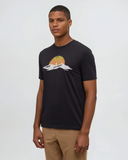 Ten Tree Men's Winter Tracks Meteorite Black/White Oak Tshirt