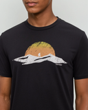 Ten Tree Men's Winter Tracks Meteorite Black/White Oak Tshirt