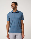Travis Mather Men's Performance Jersey Resort Blue Horizon Golf Polo