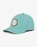 Travis Mathew Beach Club Heather Bright Aqua Snapback Hat