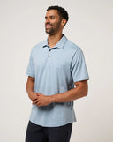 Travis Mathew Men's Cabana Ash Blue Golf Polo
