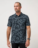 Travis Mathew Men's ComfortKnit Breeze Total Eclipse Golf Polo