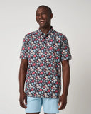 Travis Mathew Men's Fairway Fit Black Golf Polo