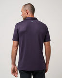 Travis Mathew Men's Featherweight Chest Stripe Purple Velvet Golf Polo