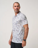 Travis Mathew Men's Featherweight Chill White Golf Polo