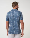 Travis Mathew Men's Featherweight Reservation Blue Horizon Golf Polo