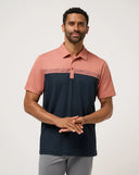 Travis Mathew Men's Society Rules Brick Dust Golf Polo