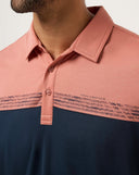 Travis Mathew Men's Society Rules Brick Dust Golf Polo