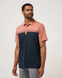 Travis Mathew Men's Society Rules Brick Dust Golf Polo