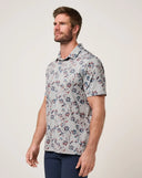 Travis Mathew Men's Unlimited Access Heather Light Grey Golf Polo
