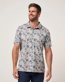 Travis Mathew Men's Unlimited Access Heather Light Grey Golf Polo