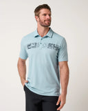 Travis Mathew Performance Jersey Cruise Forget Me Not Golf Polo