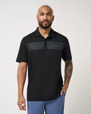 Travis Mathew Performance Jersey Seas Black Golf Polo
