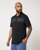 Travis Mathew Performance Jersey Seas Black Golf Polo