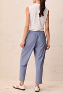 Tribal Ladies 25" Pull-On Tech Dustblue Capri