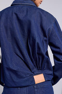 Tribal Ladies After Midnight Bubble Denim Jacket w/Back Pleats