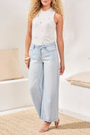 Tribal Ladies Audrey Hugging Flow Wide Leg Bondi Beach Denim Jeans