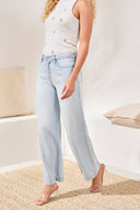Tribal Ladies Audrey Hugging Flow Wide Leg Bondi Beach Denim Jeans