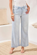 Tribal Ladies Audrey Hugging Flow Wide Leg Bondi Beach Denim Jeans