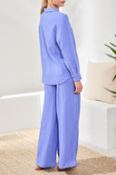 Tribal Ladies Baja Blue Raglan Sleeve Shirt w/Raw Edge Hem