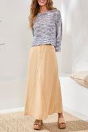 Tribal Ladies Bell Sleeve Open Stitch Crewneck Saltwater Sweater